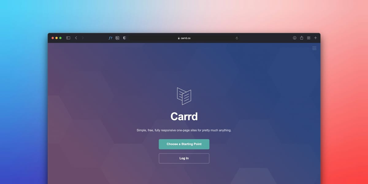 Create Stunning Single Page Websites with Carrd